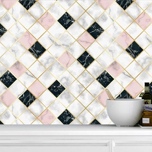 Pink and Black Diy Wallpaper Stickers - Macmlone